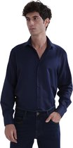 Baurotti Overhemd Regular Fit Donkerblauw - 40