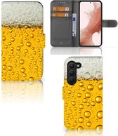 Telefoonhoesje Geschikt voor Samsung Galaxy S23 Flip Cover Valentijn Cadeautje hem Bier