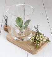 Bougeoir en verre sur pied - Achat / Vente pas cher