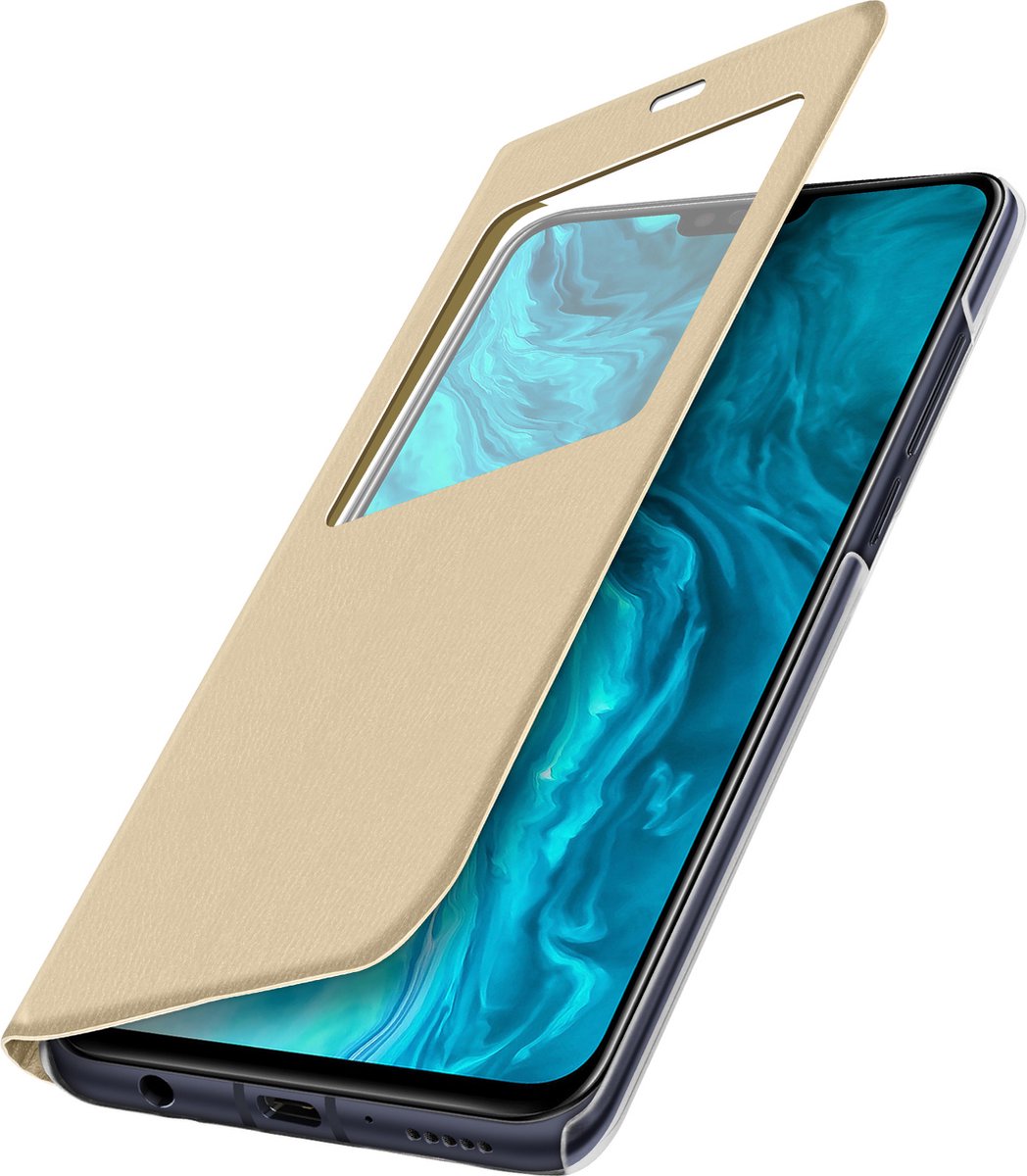 Geschikt voor Honor 9X Lite Case Window Time Display Video-ondersteuning goud