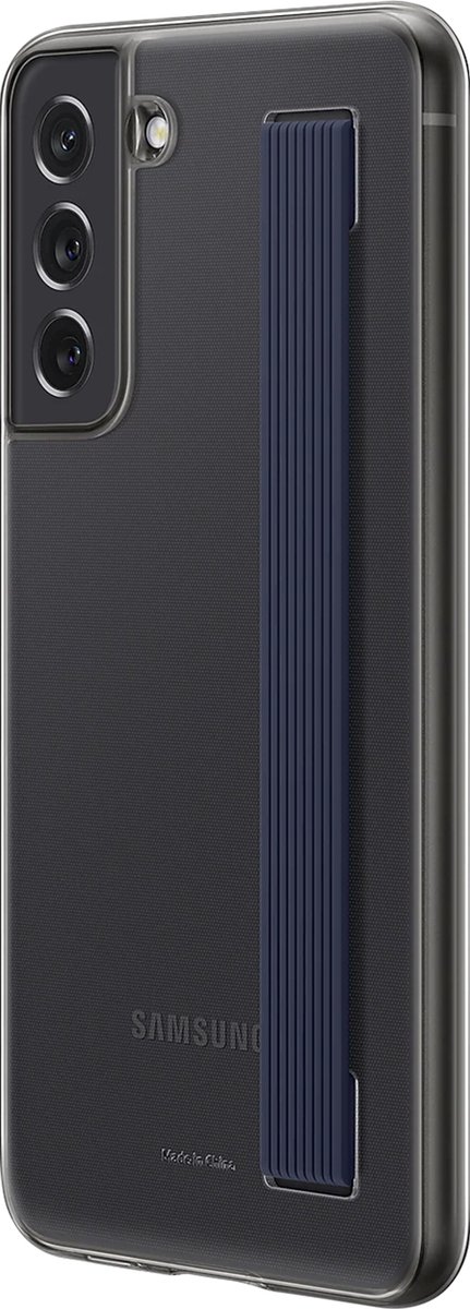 Samsung Slim Strap Hoesje - Samsung Galaxy S21 FE - Donkergrijs