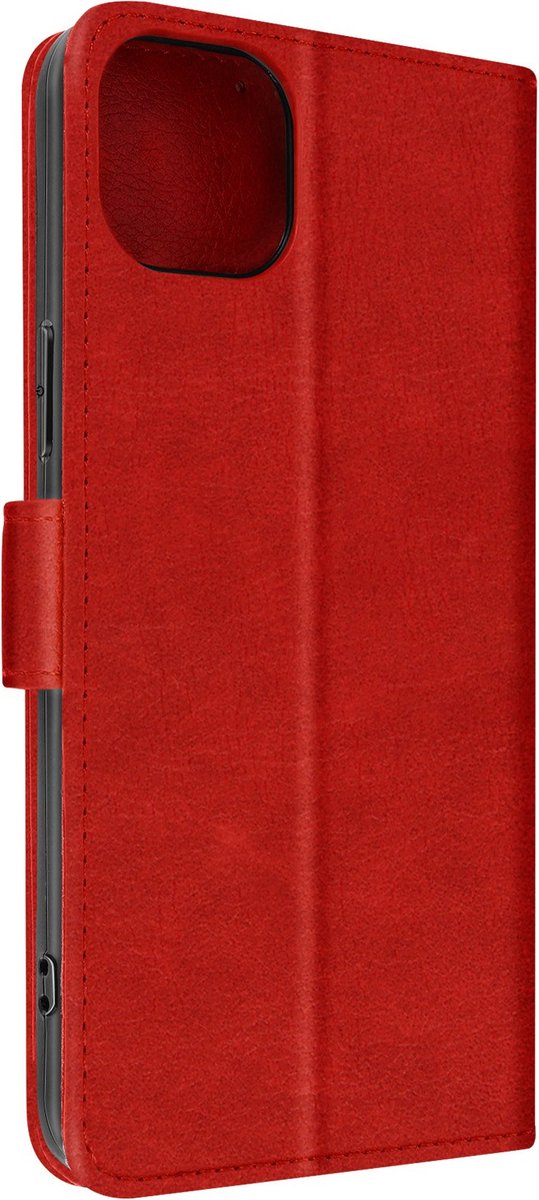 Geschikt voor Apple iPhone 14 Bookcover Video Support Functie rood