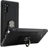Geschikt voor Samsung Galaxy Note 10 Hybrid Case Video Support Ring zwart