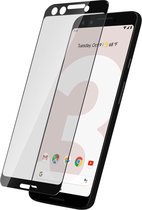 Geschikt voor Google Pixel 3 gehard glas 9H Afgeschuind Schokbestendig – Zwarte omtrek