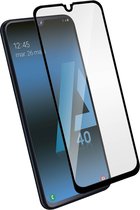 Geschikt voor Samsung Galaxy A40 Film Gehard Glas 9H Totale Hechting Zwarte Omtrek