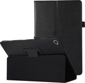 Lunso - Geschikt voor Lenovo Tab M10 Plus Gen 3 (3e generatie) - Stand flip Bookcase hoes - Zwart