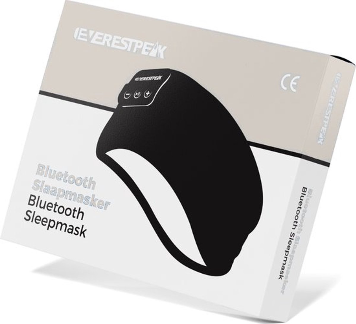 EverestPeak® Bluetooth Slaapmasker - Slaaptrainer - Met 3 in 1 Koptelefoon - Verstelbaar - 25x10CM - Beige — afbeelding 7
