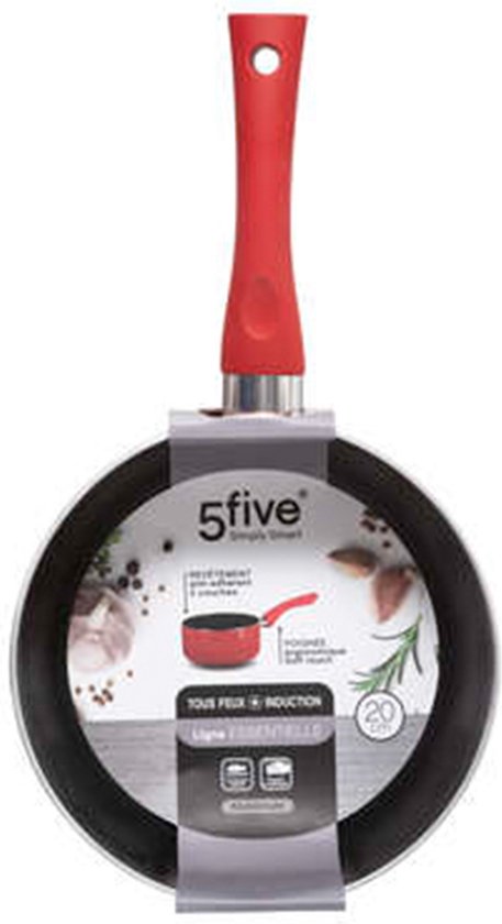 5Five - Casserole/casserole - Convient à tous feux - gris - D17 cm