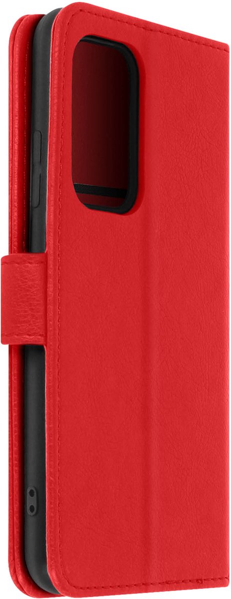 Geschikt voor Samsung Galaxy A33 5G Bookcover Video Support Functie rood