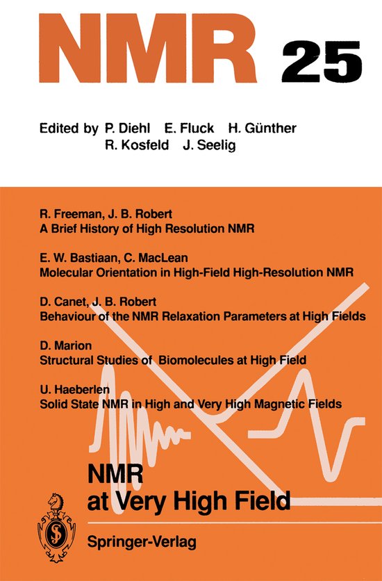 NMR at Very High Field - cover
