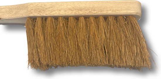 Maus Classic - Pelle à poussière et balai galvanisé - Intérieur et extérieur - Balayeuse coco 30cm.