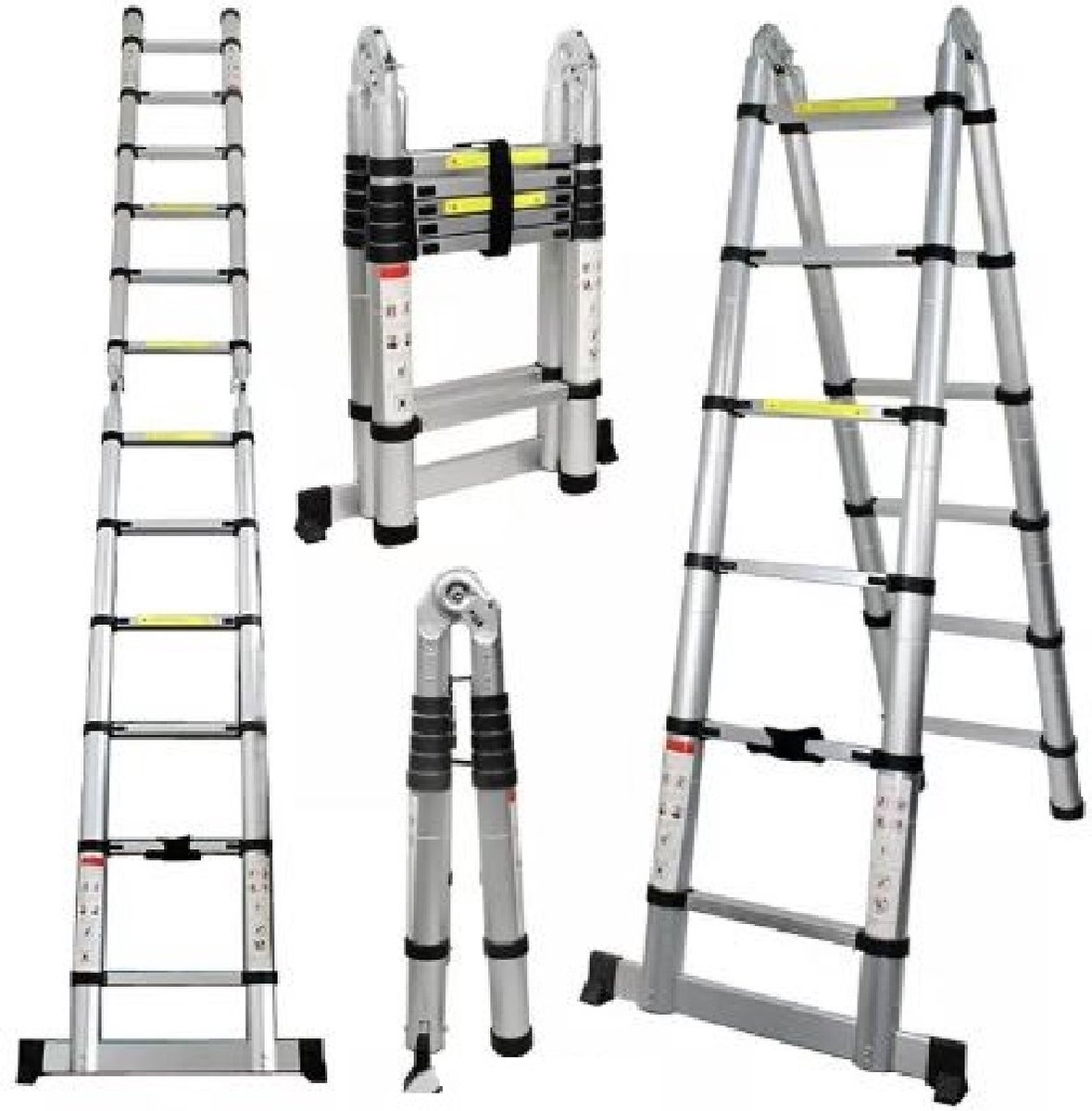 Allergisch Laan zondag Telescopische Inklapbare ladder (3.20 m) | bol.com