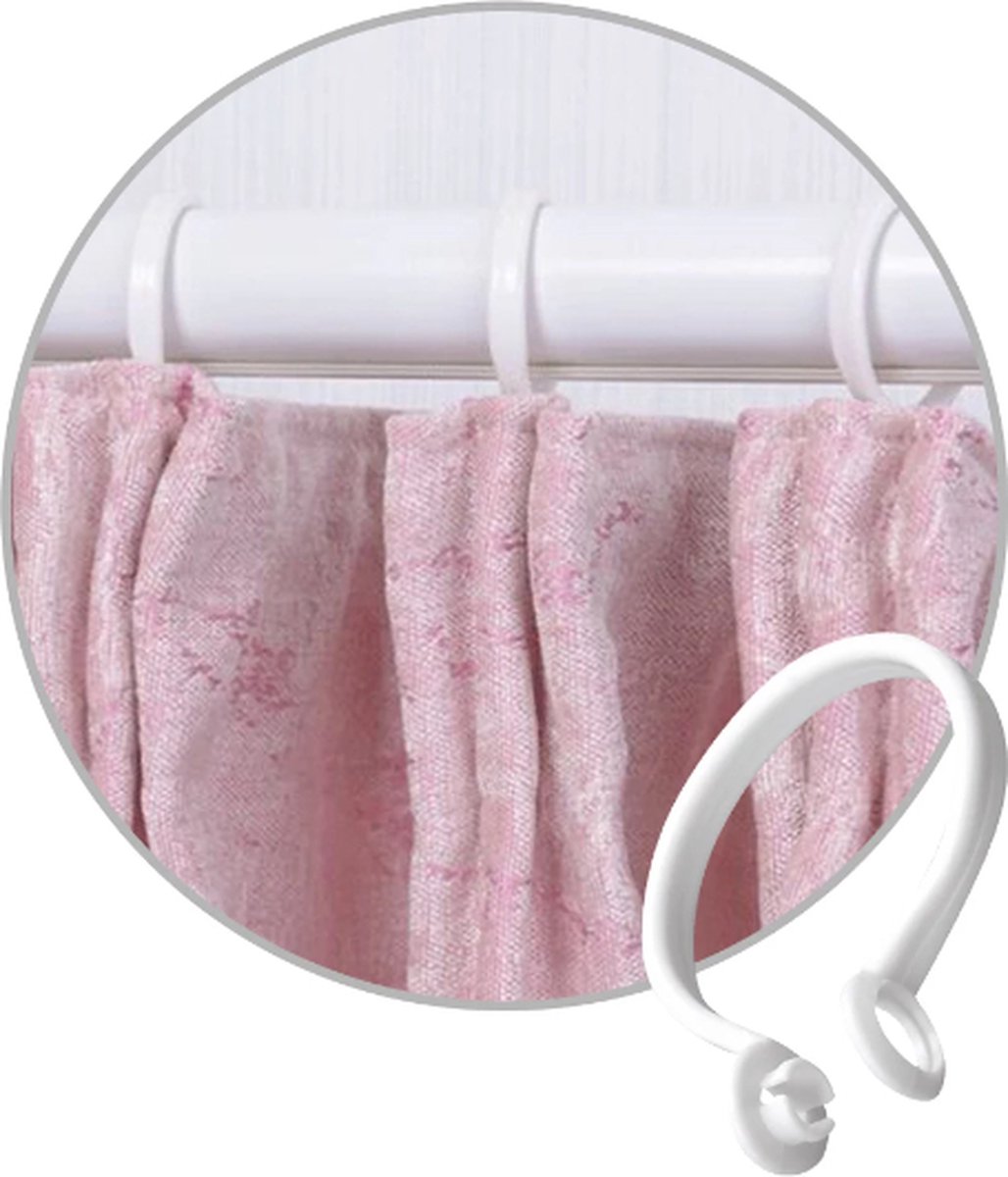 FSWProducts 4 Stuks Gordijnringen 34mm dia Buigbaar