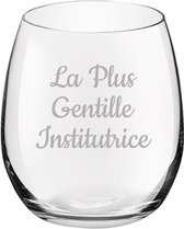 Drinkglas gegraveerd - 39cl - La Plus Gentille Institutrice