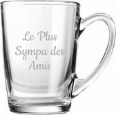 Theeglas gegraveerd - 32cl - Le Plus Sympa des Amis