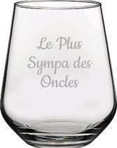 Drinkglas gegraveerd - 42,5cl - Le Plus Sympa des Oncles