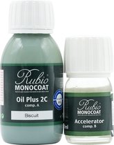 Rubio Monocoat Oil Plus 2C - Ecologische Houtolie in 1 Laag voor Binnenshuis - Biscuit, 130 ml