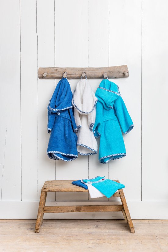 Baby badjas Lief! Katoenen babybadjas met capuchon - kraamcadeau - 1-2 jaar - Wit - jongens van Merkloos — afbeelding 3