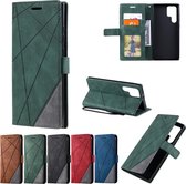 Book Case Samsung Galaxy S23 Ultra | Hoogwaardig PU Leren Hoesje | Lederen Wallet Case | Luxe Uitstraling | Telefoonhoesje | Pasjeshouder | Portemonnee | Groen
