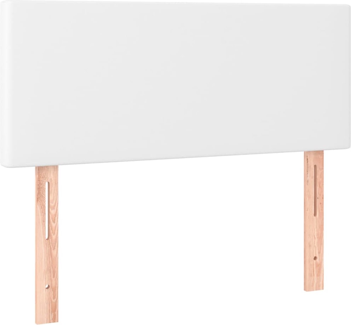 Tête de lit vidaXL Hoofdborden 2 st 80x5x78/88 cm kunstleer wit3116125