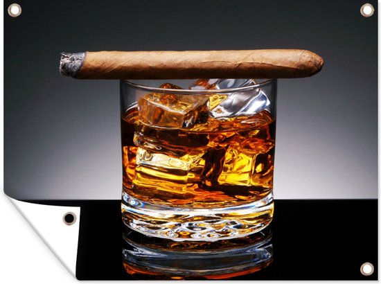 Tableau Sur Toile Jack Daniels Abstrait Noir - Peinture Murale Déco Bar, Signée