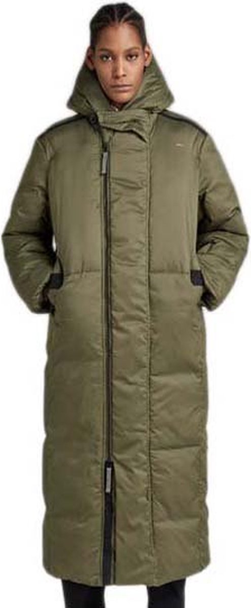 G-STAR Whistler Padded Extra Long Parka Vrouwen Shadow Olive - Maat M