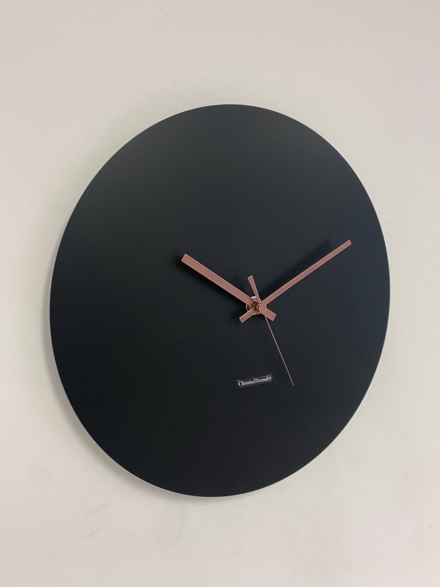 Wandklok ChantalBrandO MISTRAL BLACK -- MODERN DESIGN --