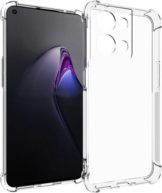 Anti-shock Back Cover voor de OPPO Reno8 Transparant