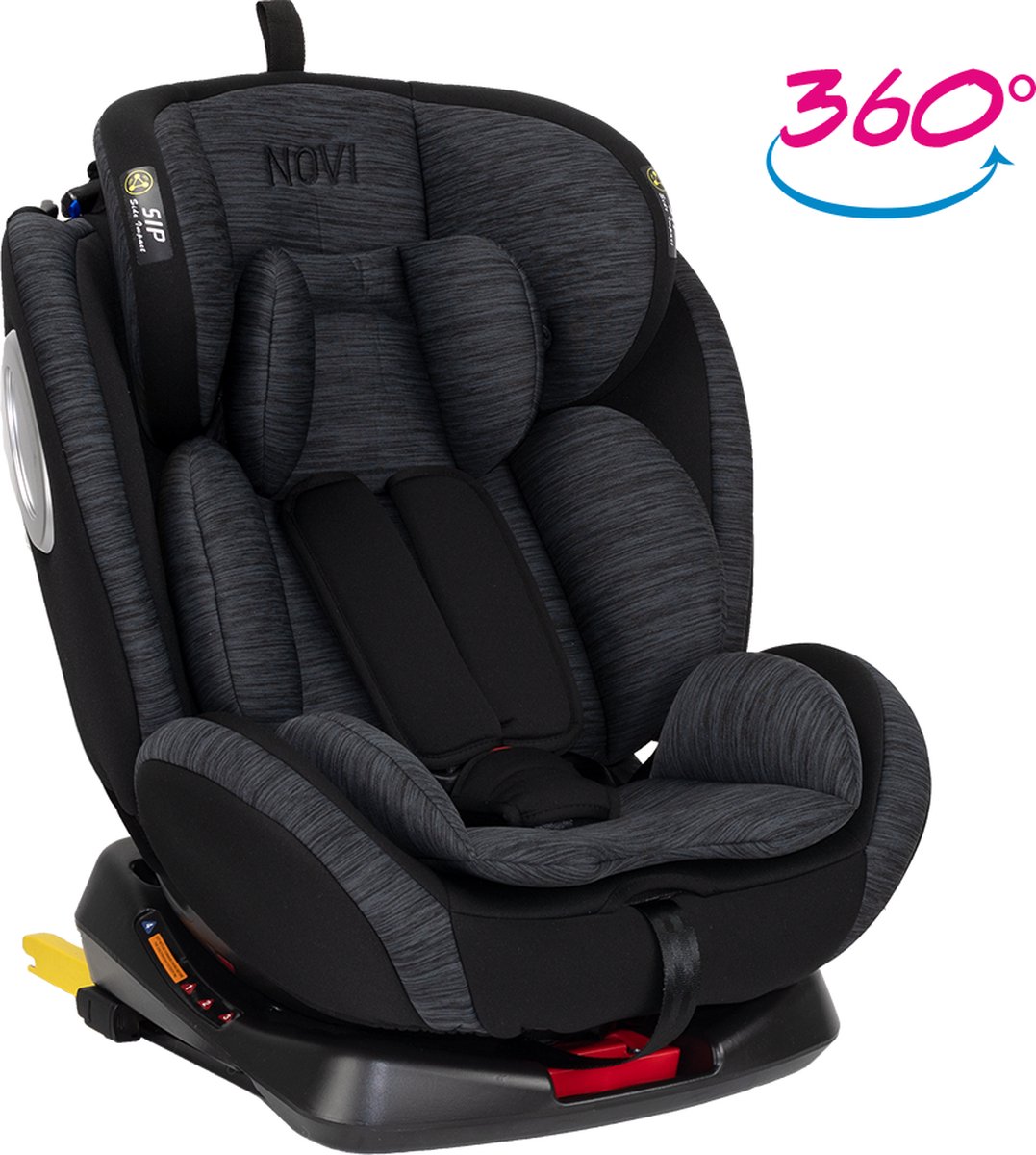 diep knijpen Aanzienlijk Autostoel Novi Baby® Goliath Go 0-1-2-3 Isofix Rotation Black/Grey | bol.com