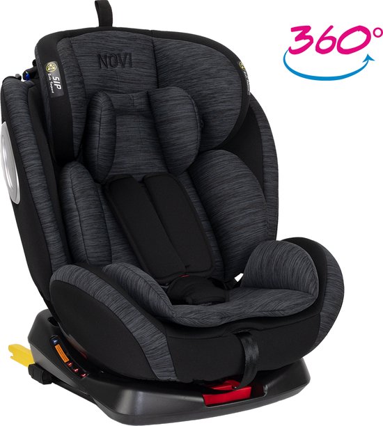 Autostoel Novi Baby® Goliath Go 0-1-2-3 Isofix Rotation Black/Grey