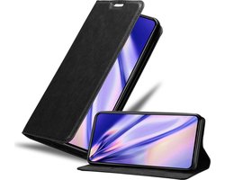 Cadorabo Hoesje geschikt voor Xiaomi Mi 11 LITE (4G / 5G) / 11 LITE NE in ZWARTE NACHT - Beschermhoes met magnetische sluiting, standfunctie en kaartvakje Book Case Cover Etui
