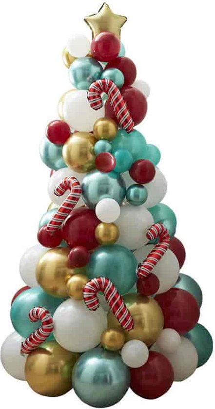ballon alu sapin vert de noël christmas décoration