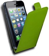 Cadorabo Hoesje geschikt voor Apple iPhone 5 / 5S / SE 2016 in VERGIF GROEN - Beschermhoes Case Cover in flip-design, gemaakt van glad kunstleder