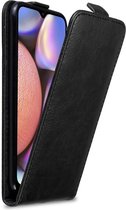 Cadorabo Hoesje voor Samsung Galaxy A10s / M01s in ZWARTE NACHT - Beschermhoes in flip design Case Cover met magnetische sluiting