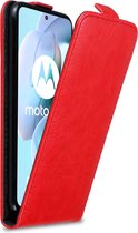 Cadorabo Hoesje voor Motorola MOTO G31 / G41 in APPEL ROOD - Beschermhoes in flip design Case Cover met magnetische sluiting