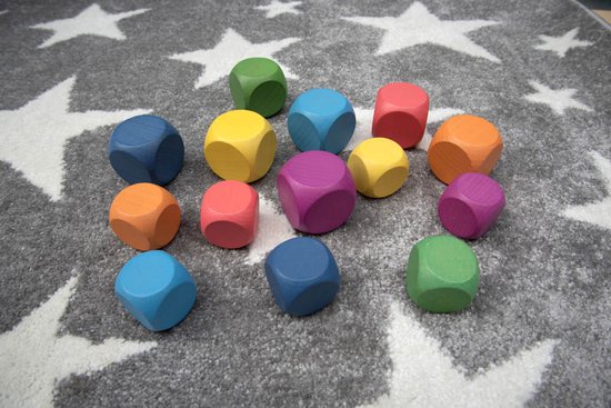 TickiT REGENBOOG HOUTEN KUBUSSEN van TickiT — afbeelding 3