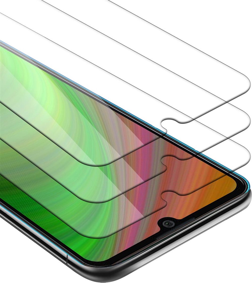 Cadorabo 3x pellicola blindata per Realme GT Neo 3 pellicola protettiva in vetro temperato trasparente screen