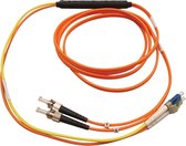 Tripp Lite N422-03M Glasvezel kabel 3 m ST LC Orange,Yellow