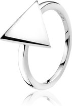 ZINZI zilveren ring driehoek ZIR1305