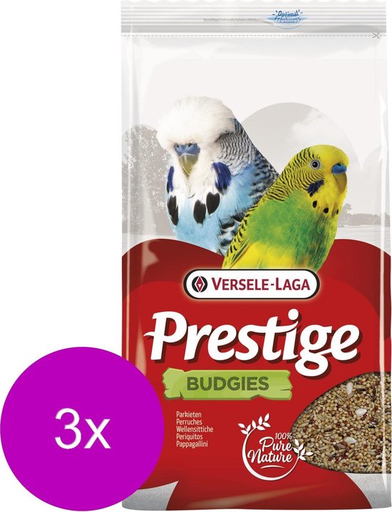 Graine de perruche Versele-Laga Prestige - Nourriture pour oiseaux - 3 x 4  kg | bol