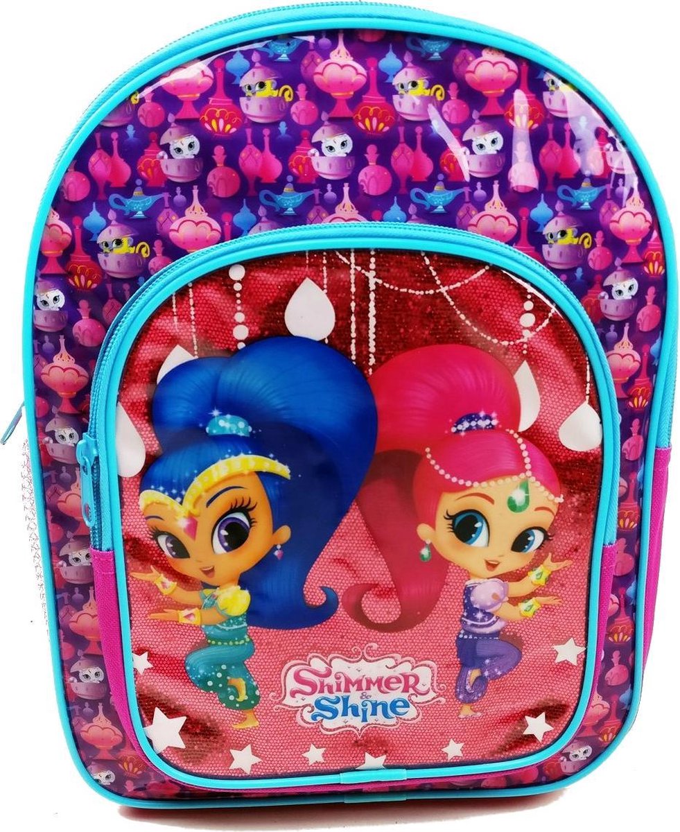 Shimmer and Shine Kinderrugzak Glitter/Paars/Roze 2-5 jaar