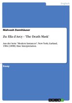 Zu: Ella d'Arcy - 'The Death Mask'