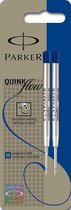 Balpenvulling Parker QuinkFlow blauw Medium x2.