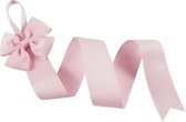 Lint met Strik voor haarclips op te hangen – Baby Roze
