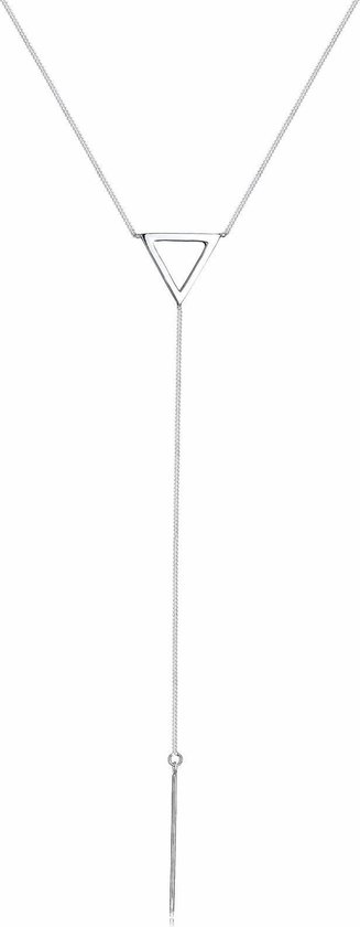 Elli Orecchini A Perno Donna: Geo Basic Con Catena E Tondino, In Argento 925, Design Moderno E Minimal - 6