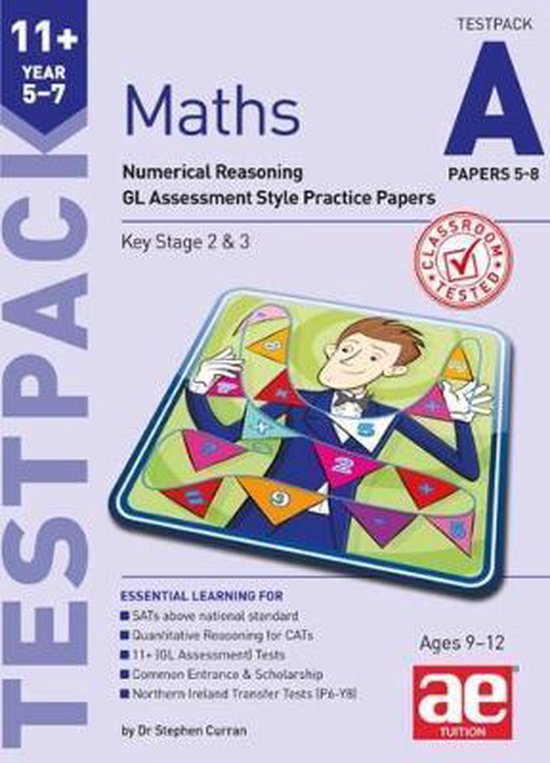11+ Maths Year 5-7 Testpack A Papers 5-8 - cover