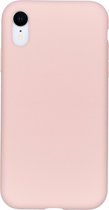 Accezz Hoesje Geschikt voor iPhone Xr Hoesje Siliconen - Accezz Liquid Silicone Backcover - Roze