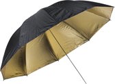 150 cm Zwart/Goud Flitsparaplu / Flash Umbrella