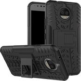 Kickstand Case Hoesje Motorola Moto G5S Plus - Zwart