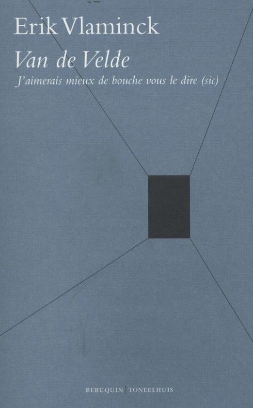 Cover van het boek 'Van de Velde' van Erik Vlaminck
